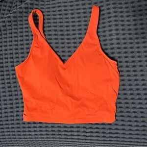 Rust Red Workout Crop Top